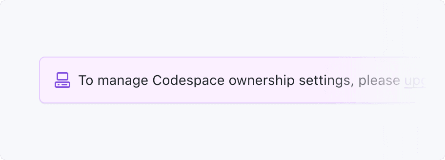 Text within a box that has a light purple outline and a lighter purple background. There is a vibrant purple computer icon that comes before the text within the Banner.